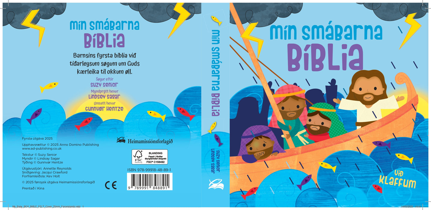 Mín smábarnabíblia - klaffabók